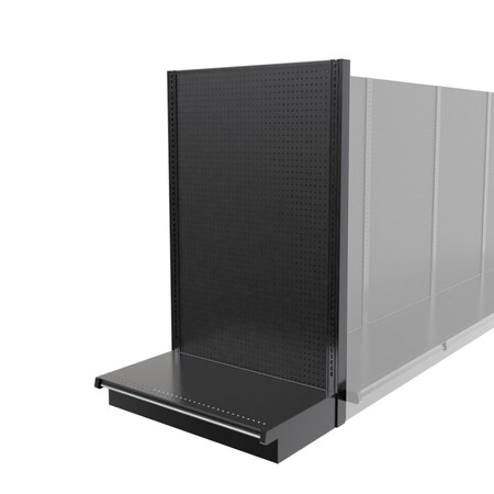 Lozier Gondola Shelving End Cap Black 36W 60H 19D P369S-EC